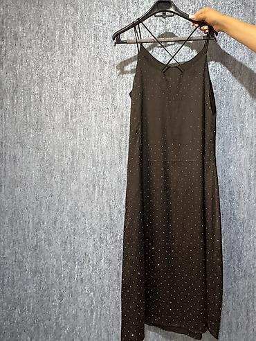 Qara slip stili don - Rəng: qara - Dizayn: xırda parıltılı daşlarla