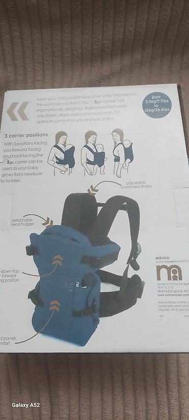 nimo: Məhsul 1: Mothercare mgo – 3 mövqeli uşaq daşıyıcısı (kanguru) - Yeni — 1