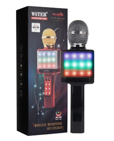 ucuz qulaqciqlar: WSTER WS-1828 ( WS 1828 ) karaoke mikrofonu + kolonka ( dinamik