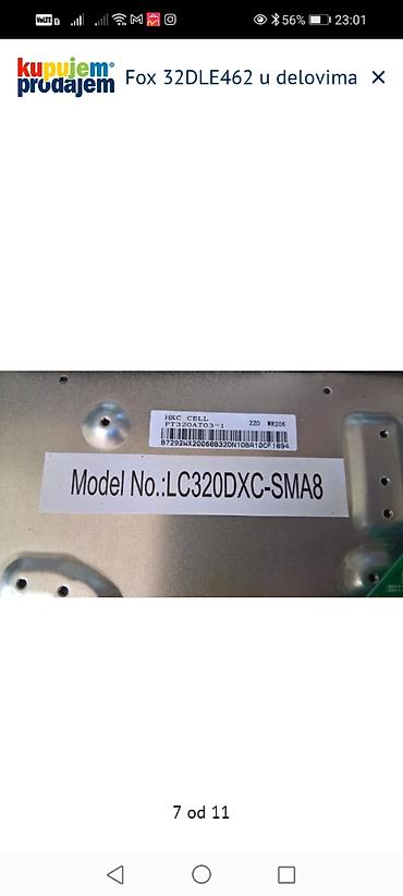 Matične ploče: Fox 32DLE462 – delovi - Originalni delovi za LED TV Fox model — 8