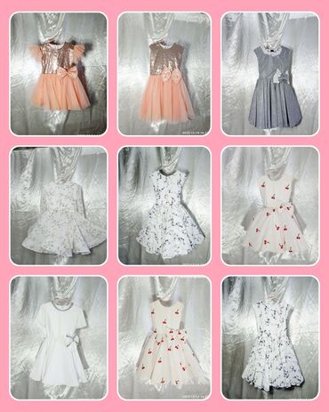 одежда для девочки: Детское платье, цвет - Белый, Новый