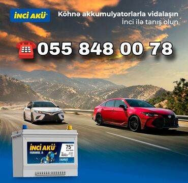akumulator satışı: Inci Akü, 45 ah, Orijinal, Türkiyə, Yeni