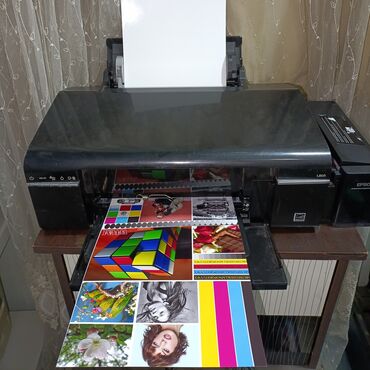 Принтеры: Принтер 6 цветов Epson L805 с Wi-Fi печать через телефон заводская