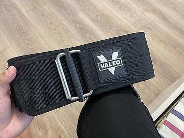 пояс для штанги: Пояс для тяжелой атлетики/пауэрлифтинга VALEO на липучке - Материал — 1