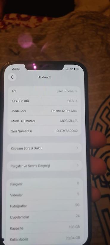 iphone ağdaş: IPhone 12 Pro Max, 128 GB, Mavi, Face ID — 8