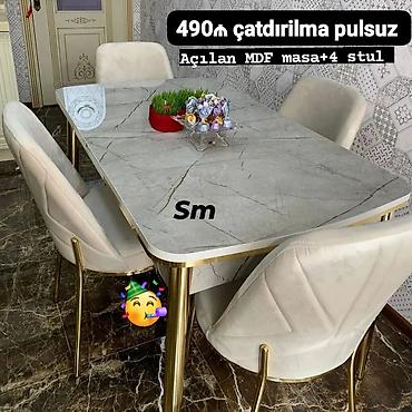 Masalar və oturacaqlar: Masa dəsti yeni — 1