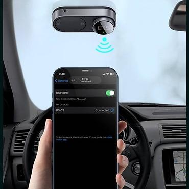 car mp3: Baseus Solar FM Modulator Car Wireless MP3 Player Bluetooth 5.0 USB TF — 2