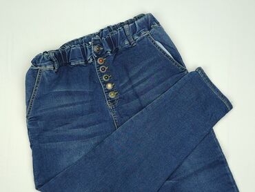 jeansy z czarnymi wstawkami: Jeans for women, size M