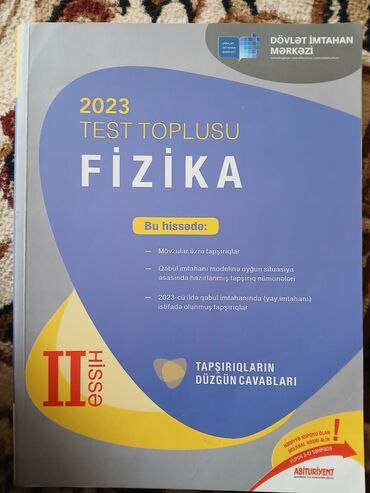 idman dəstləri: Fizika 2-hissə dim toplu. Təzə nəşrdir 2023. cavabları üstündədir