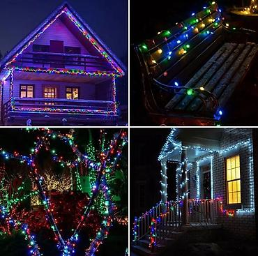 Светодиодные гирлянды: Уличная гирлянда 50 м Прекрасно подходит для украшения дома, магазина — 2