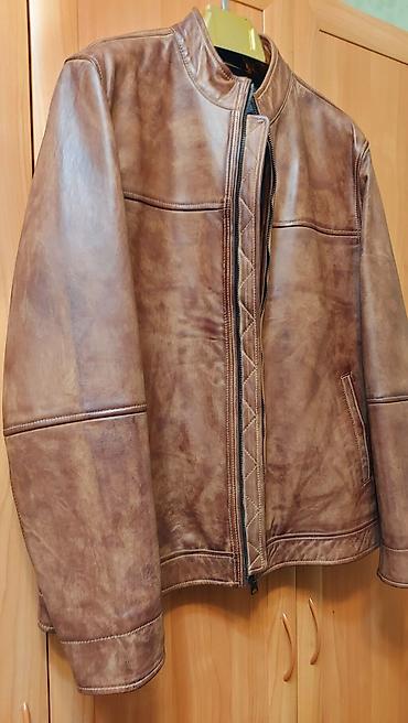 leather jacket: Кожаная куртка, Классическая модель, Натуральная кожа, XL — 1