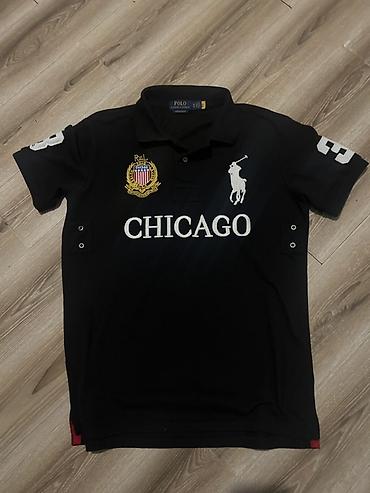 кожаная рубашка: Мужская футболка, M, Polo Ralph Lauren, Новый, цвет - Черный, Самовывоз — 1