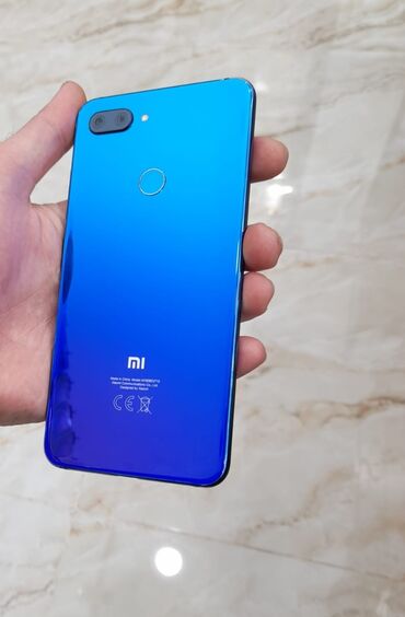 xiaomi mi s: Xiaomi Mi 8 Lite, 64 ГБ, цвет - Синий, 
 Кнопочный, Сенсорный, Отпечаток пальца