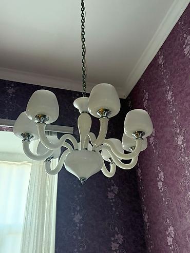 Ev üçün dekor: Çılçıraq, 8 lampa, Şüşə — 3
