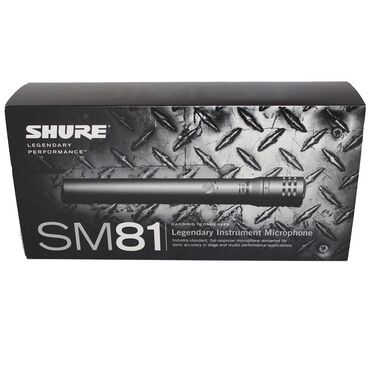 karaoke mikrofonu: Mikrafon "Shure SM81" . Shure SM81 instrumental. Orjinal Avropa
