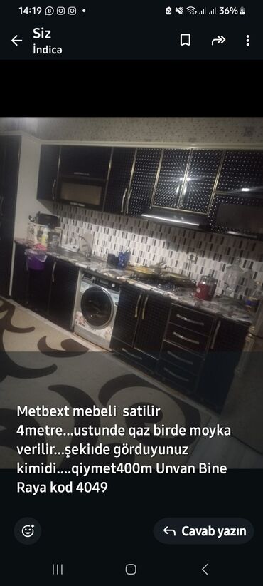 mətbəxt mebeli 2 ci əl: Metbex mebeli