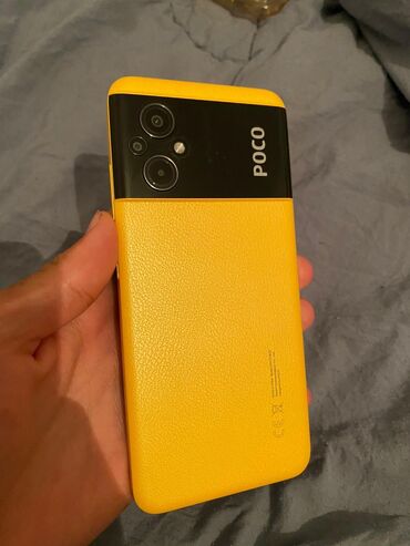пока телефон: Poco M5, Б/у, 128 ГБ, цвет - Желтый, 1 SIM, 2 SIM