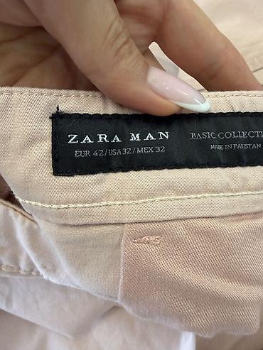 zara 34: Мужские брюки новые Zara Man (Basic Collection) - Модель — 2
