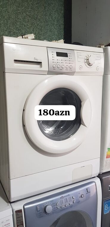 Paltaryuyan maşınlar: Paltaryuyan maşın LG, 5 kq, Avtomat, Qurutmasız, Kredit yoxdur