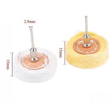 alati masine: VUNA DISK ZA POLIRANJE OSOVINA 3MM FILC | Prirodna vuna za poliranje — 4