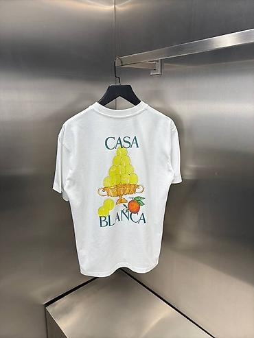 Kişi geyimləri: Casa Blanca qrafik köynək - Rəng: ağ - Arxa hissə: iri “CASA BLANCA” — 2