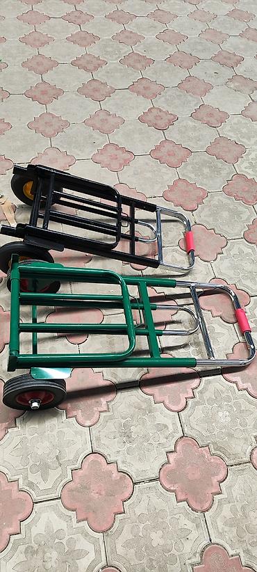 Садово-строительные тачки и тележки: Садово-строительная тачка и тележка, Стальная, Двухколесная, Новый, В розницу — 7