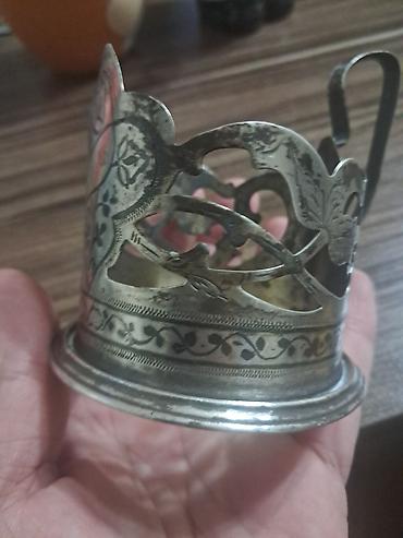 серебряный подстаканник: Metall fincanaltı – stəkan üçün dəstək (podstakannik) - Material — 3