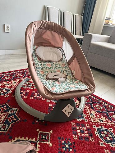шизлон: Электрокачель-шезлонг для младенца LUXBABY - Тип: автоматическая — 3