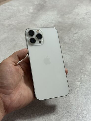 айфоны в рассрочку: IPhone 13 Pro Max, Колдонулган, 256 ГБ, Күмүш, 74 %