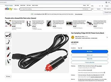 Tehnički kablovi: DC napojni kabl za auto frižider – 12V - Konektor: auto upaljač — 4