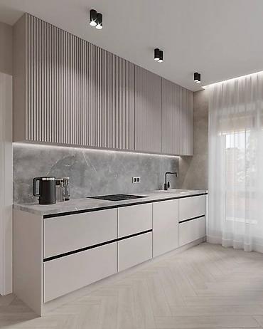 silver kitchen: Кухня от 18 000 сом/м² | 3D проект бесплатно Премиальная мебель от — 1