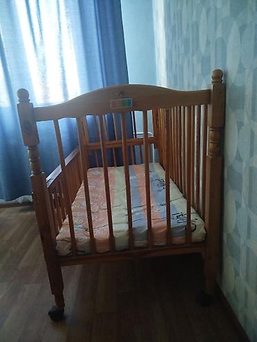 рафаэло: Детская односпальная кровать, Б/у, Для девочки, Для мальчика, С матрасом, С бортиком, Дерево, Самовывоз — 4