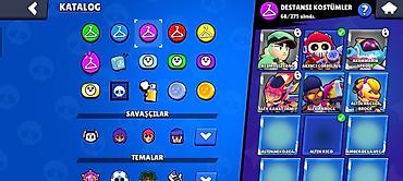 brawl stars 2: Brawl Stars hesabı – yüksək inkişaf etmiş kolleksiya - Kupa yolu — 3