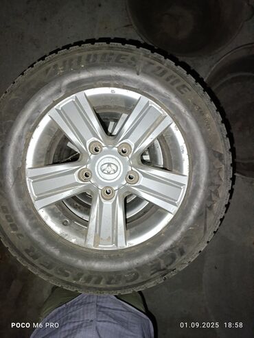 дополнительные колеса: Колеса в сборе R 16, Зимняя шипованная, Б/у, Комплект, Внедорожные (АТ/МТ), Литые, отверстий - 6