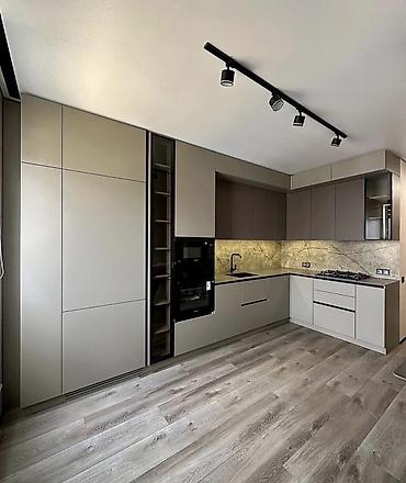 kreditle divan kreslo: Müasir dizaynlı “L” formalı mətbəx mebeli komplekti - Minimalist — 3