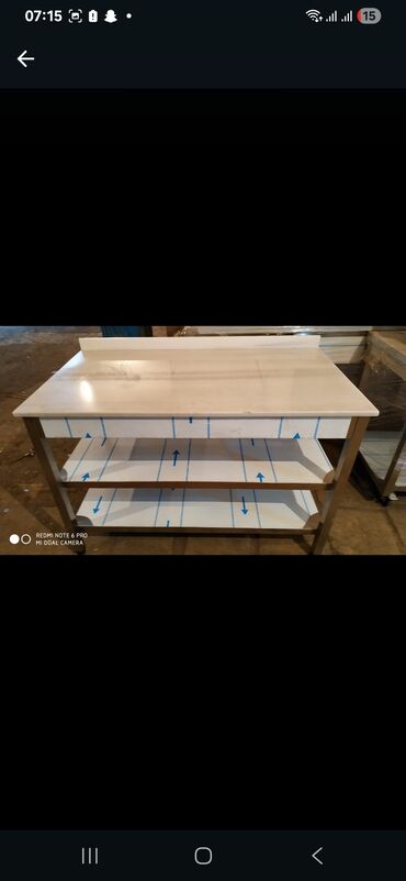 Sifarişlə mətbəx masaları: Dördbucaq masa, Açılmayan — 11