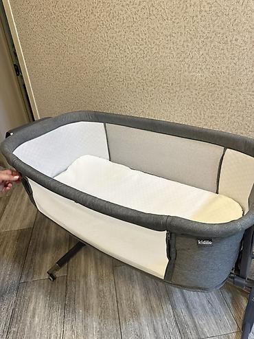 uşaq beşikleri: Kidilo brend körpə beşiyi – yanı açılan və tənzimlənən model — 4