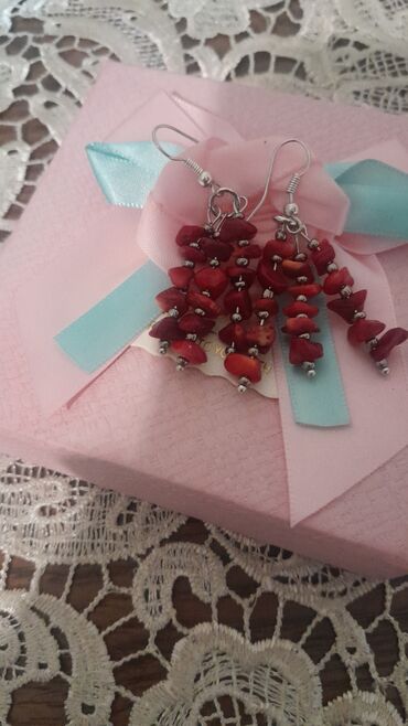 Bijuteriya dəstləri: Əl işi bəzək dəsti – təbii daşlardan qolbaqlar və sırğalar - Model 1 — 10