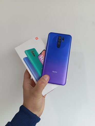 Xiaomi: Xiaomi Redmi 9, 64 GB, rəng - Boz, 
 Düyməli, Barmaq izi, İki sim kartlı