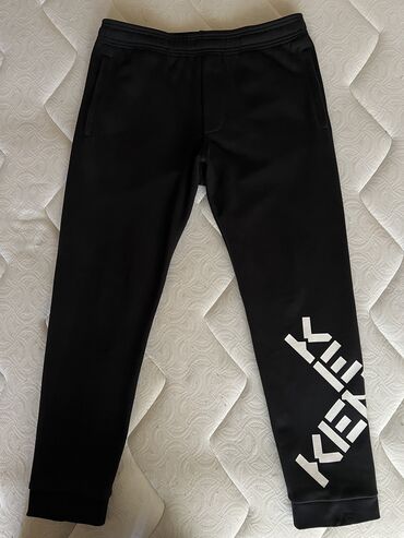 Рубашки: Спортивные Мужские брюки, Kenzo, L (EU 40), цвет - Черный