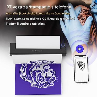 Ostala elektronika: Mini prenosivi A4 štampač za tetoviranje - Prenosivi termalni štampač — 4