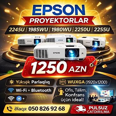 proyektor qiymetleri: İşlənmiş Portativ Proyektor Epson, Ödənişli çatdırılma — 2