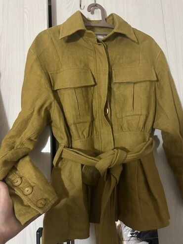 длинная туника для пляжа: Жакет Massimo Dutti из льна - Бренд: Massimo Dutti (Made in Portugal)