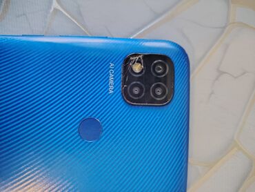 huawei telefon qiymetleri: Xiaomi Redmi 9C, 128 GB, rəng - Mavi, 
 Barmaq izi