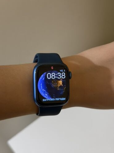 морозильное оборудование: Apple Watch Series 7 (GPS), 41 мм Цвет корпуса: синий алюминий