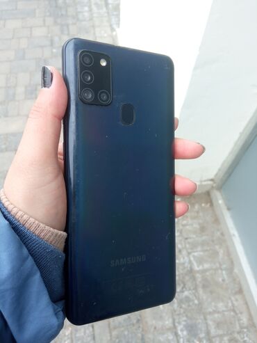 a21s ekran: Samsung Galaxy A21S, 64 GB, rəng - Göy, Barmaq izi, İki sim kartlı