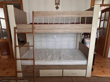 двуспальная кровать с подъемным механизмом: Oğlan və qız üçün, Çarpayı, Matras ilə, Siyirməli, DSP