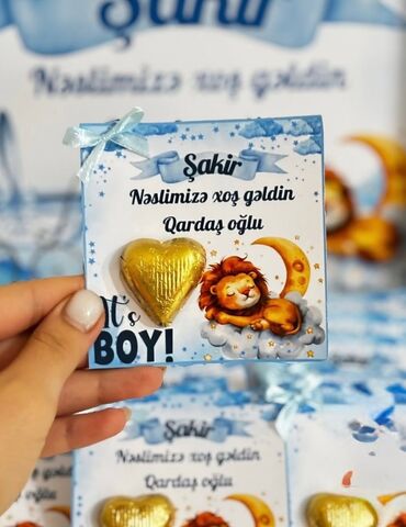 Xonça: Usaq ad gunleri ve yeni dogulmuslar ucun paylama konfetleri sifarisle