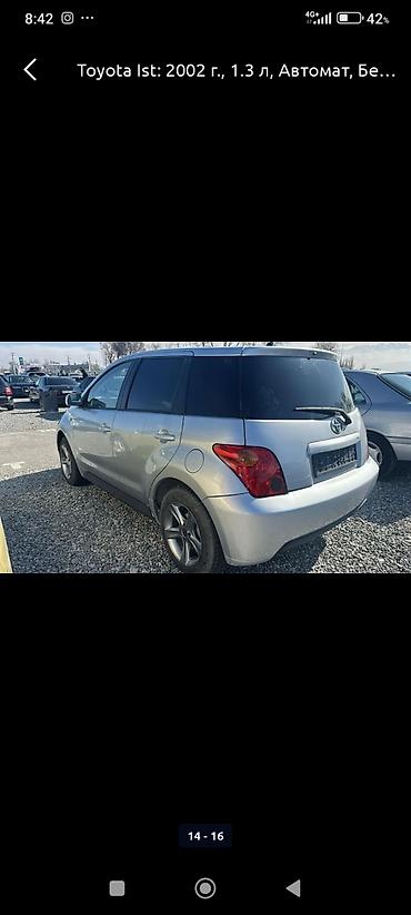 кона машина цена: Toyota Ist: 2002 г., 1.3 л, Автомат, Бензин, Хетчбек — 2