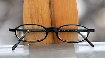 Naočare: Minimal art - crni dioptrijski ram. Fenomenalan minimalistički — 3